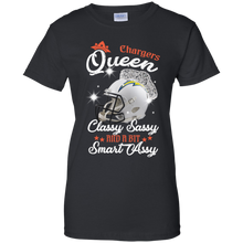 Load image into Gallery viewer, Chargers Queen Classy Sassy And A Bit Smart Assy Shirt KA01 - chargers-queen-classy-sassy-and-a-bit-smart-assy-shirt-ka01-vivianstorescom-7