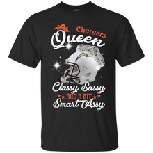 Load image into Gallery viewer, Chargers Queen Classy Sassy And A Bit Smart Assy Shirt KA01 - chargers-queen-classy-sassy-and-a-bit-smart-assy-shirt-ka01-vivianstorescom