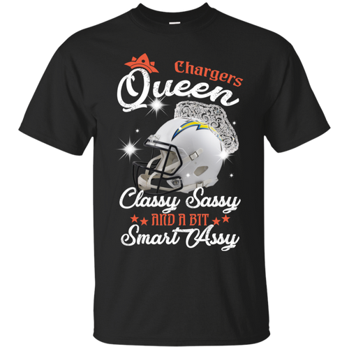 Chargers Queen Classy Sassy And A Bit Smart Assy Shirt KA01 - chargers-queen-classy-sassy-and-a-bit-smart-assy-shirt-ka01-vivianstorescom