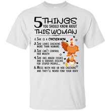 Load image into Gallery viewer, Chicken Mom 5 Things You Should Know About This Woman Shirt VA02 - chicken-mom-5-things-you-should-know-about-this-woman-shirt-va02-vivianstorescom-2