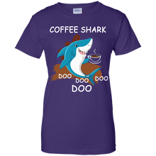 Load image into Gallery viewer, Coffee Shark Doo Doo Doo Coffee Lover T-Shirt HA01 - coffee-shark-doo-doo-doo-coffee-lover-t-shirt-ha01-vivianstorescom-10