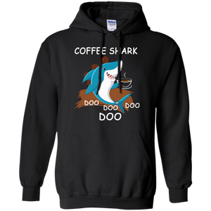 Coffee Shark Doo Doo Doo Coffee Lover T-Shirt HA01 - coffee-shark-doo-doo-doo-coffee-lover-t-shirt-ha01-vivianstorescom-4