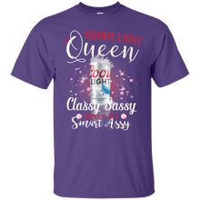 Load image into Gallery viewer, Coors Light Queen Classy Sassy And A Bit Smart Assy T-shirt LT02 - coors-light-queen-classy-sassy-and-a-bit-smart-assy-t-shirt-lt02-vivianstorescom-2