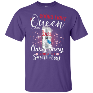 Coors Light Queen Classy Sassy And A Bit Smart Assy T-shirt LT02 - coors-light-queen-classy-sassy-and-a-bit-smart-assy-t-shirt-lt02-vivianstorescom-2