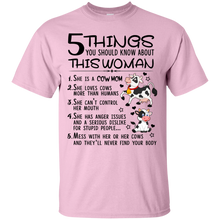 Load image into Gallery viewer, Cow Mom 5 Things You Should Know About This Woman Shirt VA02 - cow-mom-5-things-you-should-know-about-this-woman-shirt-va02-vivianstorescom-3