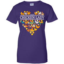 Load image into Gallery viewer, Crazy Chicken Lady Funny Chicken Lover Shirt VA01 - crazy-chicken-lady-funny-chicken-lover-shirt-va01-vivianstorescom-10