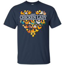 Load image into Gallery viewer, Crazy Chicken Lady Funny Chicken Lover Shirt VA01 - crazy-chicken-lady-funny-chicken-lover-shirt-va01-vivianstorescom-2