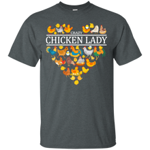 Load image into Gallery viewer, Crazy Chicken Lady Funny Chicken Lover Shirt VA01 - crazy-chicken-lady-funny-chicken-lover-shirt-va01-vivianstorescom-3