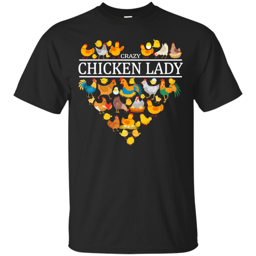 Crazy Chicken Lady Funny Chicken Lover Shirt VA01 - crazy-chicken-lady-funny-chicken-lover-shirt-va01-vivianstorescom