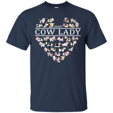 Load image into Gallery viewer, Crazy Cow Lady Funny Cow Lover Shirt VA01 - crazy-cow-lady-funny-cow-lover-shirt-va01-vivianstorescom-2