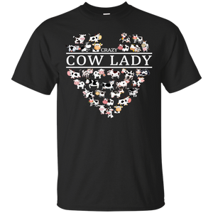 Crazy Cow Lady Funny Cow Lover Shirt VA01 - crazy-cow-lady-funny-cow-lover-shirt-va01-vivianstorescom