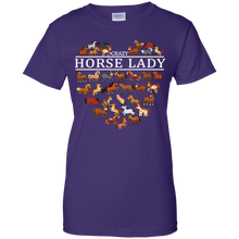 Load image into Gallery viewer, Crazy Horse Lady Funny Horse Lover Shirt VA01 - crazy-horse-lady-funny-horse-lover-shirt-va01-vivianstorescom-10