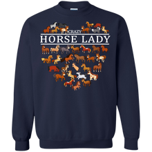 Load image into Gallery viewer, Crazy Horse Lady Funny Horse Lover Shirt VA01 - crazy-horse-lady-funny-horse-lover-shirt-va01-vivianstorescom-7