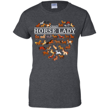 Load image into Gallery viewer, Crazy Horse Lady Funny Horse Lover Shirt VA01 - crazy-horse-lady-funny-horse-lover-shirt-va01-vivianstorescom-9