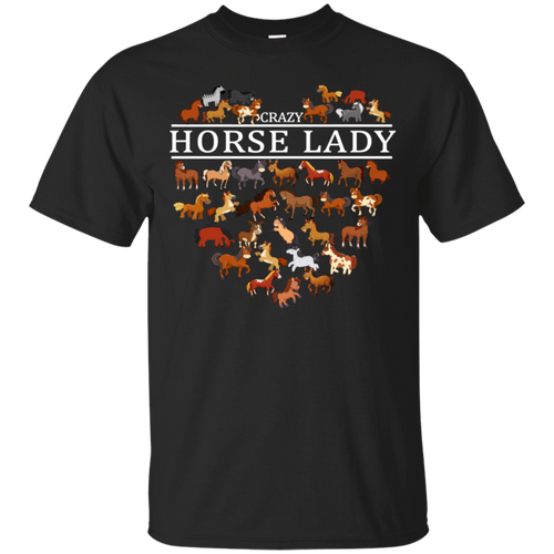 Crazy Horse Lady Funny Horse Lover Shirt VA01 - crazy-horse-lady-funny-horse-lover-shirt-va01-vivianstorescom