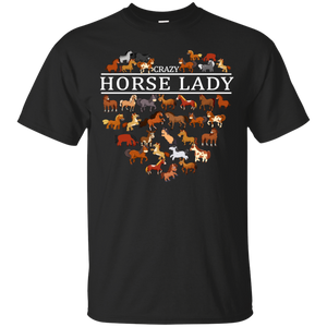 Crazy Horse Lady Funny Horse Lover Shirt VA01 - crazy-horse-lady-funny-horse-lover-shirt-va01-vivianstorescom