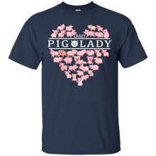 Load image into Gallery viewer, Crazy Pig Lady Funny Pig Lover Shirt VA01 - crazy-pig-lady-funny-pig-lover-shirt-va01-vivianstorescom-2