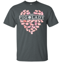 Load image into Gallery viewer, Crazy Pig Lady Funny Pig Lover Shirt VA01 - crazy-pig-lady-funny-pig-lover-shirt-va01-vivianstorescom-3