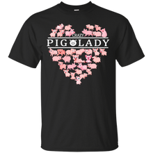 Load image into Gallery viewer, Crazy Pig Lady Funny Pig Lover Shirt VA01 - crazy-pig-lady-funny-pig-lover-shirt-va01-vivianstorescom