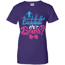 Load image into Gallery viewer, Cute Basketball or Bows Gender Reveal Party Shirt KA01 - cute-basketball-or-bows-gender-reveal-party-shirt-ka01-vivianstorescom-10