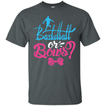 Load image into Gallery viewer, Cute Basketball or Bows Gender Reveal Party Shirt KA01 - cute-basketball-or-bows-gender-reveal-party-shirt-ka01-vivianstorescom-2