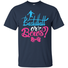 Load image into Gallery viewer, Cute Basketball or Bows Gender Reveal Party Shirt KA01 - cute-basketball-or-bows-gender-reveal-party-shirt-ka01-vivianstorescom-3