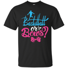 Load image into Gallery viewer, Cute Basketball or Bows Gender Reveal Party Shirt KA01 - cute-basketball-or-bows-gender-reveal-party-shirt-ka01-vivianstorescom