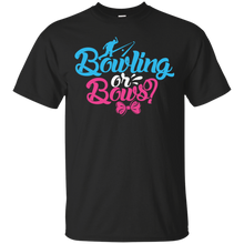 Load image into Gallery viewer, Cute Bowling or Bows Gender Reveal Party Shirt KA01 - cute-bowling-or-bows-gender-reveal-party-shirt-ka01-vivianstorescom