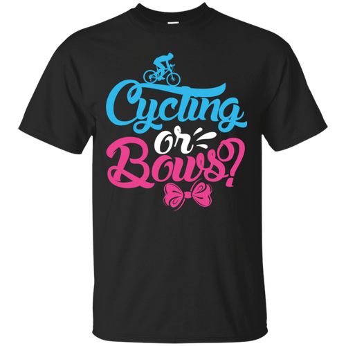 Cute Cycling or Bows Gender Reveal Party Shirt KA01 - cute-cycling-or-bows-gender-reveal-party-shirt-ka01-vivianstorescom