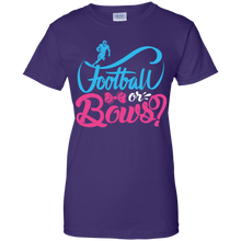 Load image into Gallery viewer, Cute Football or Bows Gender Reveal Party Shirt KA01 - cute-football-or-bows-gender-reveal-party-shirt-ka01-vivianstorescom-10