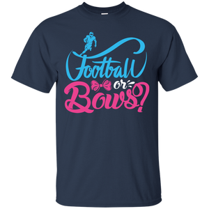 Cute Football or Bows Gender Reveal Party Shirt KA01 - cute-football-or-bows-gender-reveal-party-shirt-ka01-vivianstorescom-2