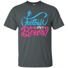 Load image into Gallery viewer, Cute Football or Bows Gender Reveal Party Shirt KA01 - cute-football-or-bows-gender-reveal-party-shirt-ka01-vivianstorescom-3