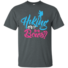 Load image into Gallery viewer, Cute Hiking or Bows Gender Reveal Party Shirt KA01 - cute-hiking-or-bows-gender-reveal-party-shirt-ka01-vivianstorescom-3