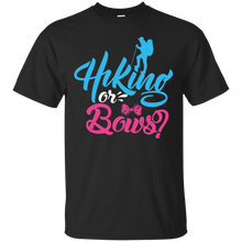 Load image into Gallery viewer, Cute Hiking or Bows Gender Reveal Party Shirt KA01 - cute-hiking-or-bows-gender-reveal-party-shirt-ka01-vivianstorescom