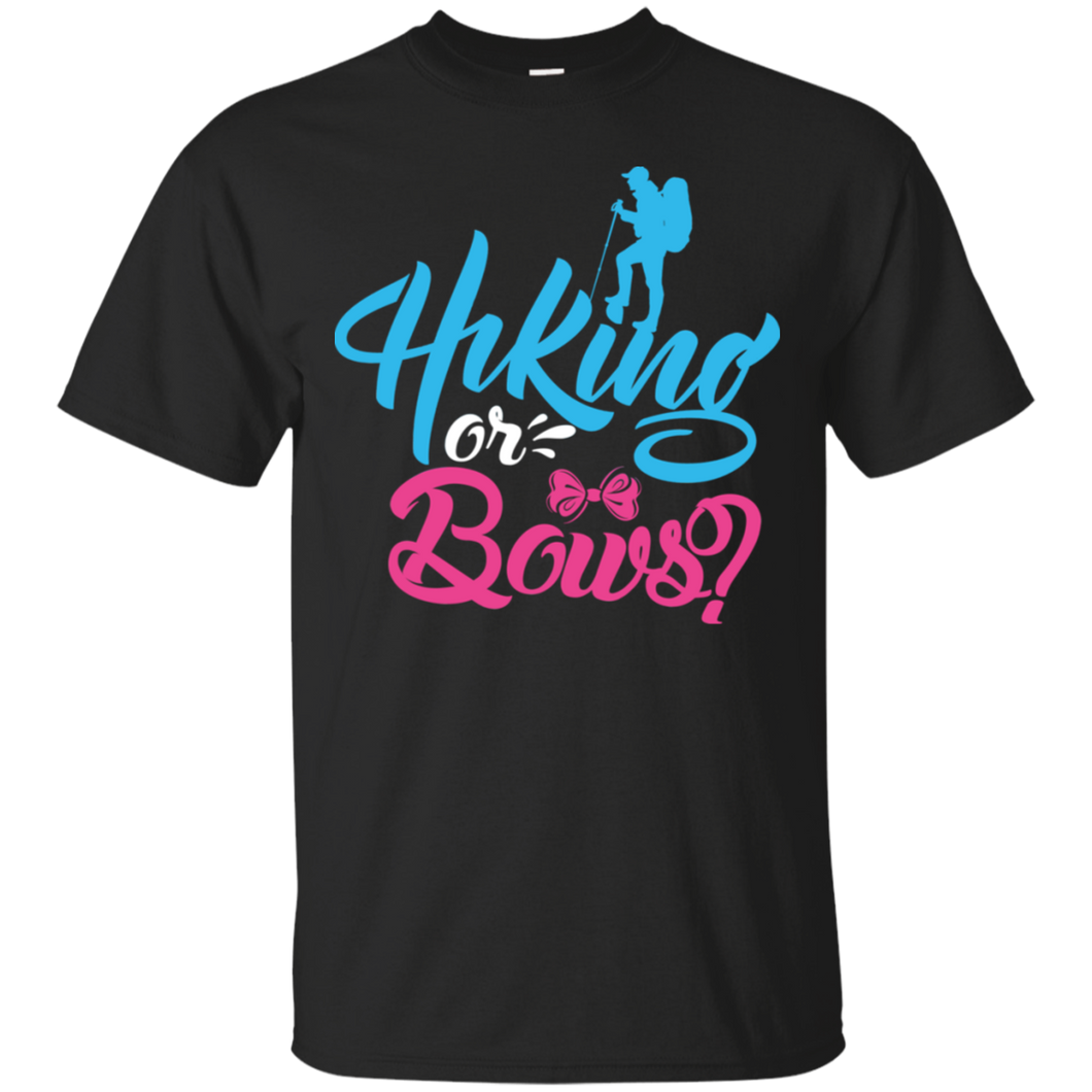 Cute Hiking or Bows Gender Reveal Party Shirt KA01 - cute-hiking-or-bows-gender-reveal-party-shirt-ka01-vivianstorescom