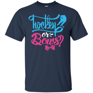 Cute Hockey or Bows Gender Reveal Party Shirt KA01 - cute-hockey-or-bows-gender-reveal-party-shirt-ka01-vivianstorescom-2