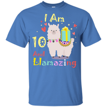 Load image into Gallery viewer, Cute Llamazing Llama Amazing 10th Birthday Shirt KA01 - cute-llamazing-llama-amazing-10th-birthday-shirt-ka01-vivianstorescom-6