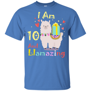 Cute Llamazing Llama Amazing 10th Birthday Shirt KA01 - cute-llamazing-llama-amazing-10th-birthday-shirt-ka01-vivianstorescom-6