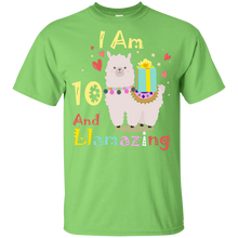 Load image into Gallery viewer, Cute Llamazing Llama Amazing 10th Birthday Shirt KA01 - cute-llamazing-llama-amazing-10th-birthday-shirt-ka01-vivianstorescom-7