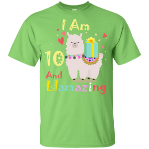 Cute Llamazing Llama Amazing 10th Birthday Shirt KA01 - cute-llamazing-llama-amazing-10th-birthday-shirt-ka01-vivianstorescom-7