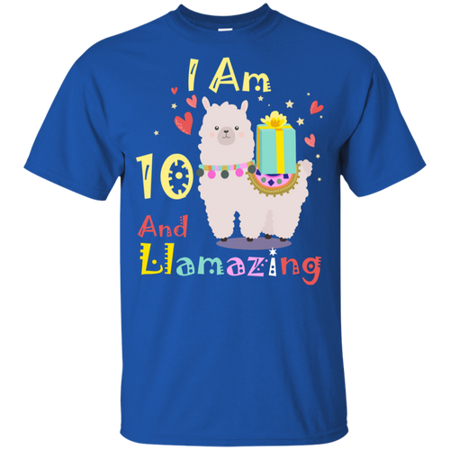 Cute Llamazing Llama Amazing 10th Birthday Shirt KA01 - cute-llamazing-llama-amazing-10th-birthday-shirt-ka01-vivianstorescom