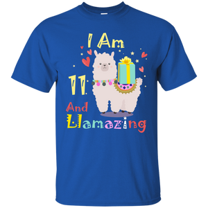 Cute Llamazing Llama Amazing 11th Birthday Shirt KA01 - cute-llamazing-llama-amazing-11th-birthday-shirt-ka01-vivianstorescom-3