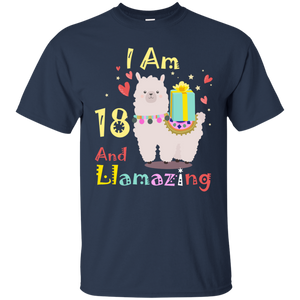 Cute Llamazing Llama Amazing 18th Birthday Shirt KA01 - cute-llamazing-llama-amazing-18th-birthday-shirt-ka01-vivianstorescom-4