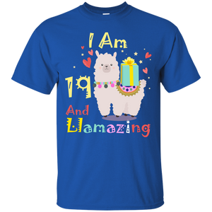 Cute Llamazing Llama Amazing 19th Birthday Shirt KA01 - cute-llamazing-llama-amazing-19th-birthday-shirt-ka01-vivianstorescom-3