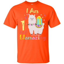 Load image into Gallery viewer, Cute Llamazing Llama Amazing 1st Birthday Shirt KA01 - cute-llamazing-llama-amazing-1st-birthday-shirt-ka01-vivianstorescom-3