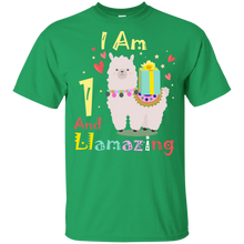 Load image into Gallery viewer, Cute Llamazing Llama Amazing 1st Birthday Shirt KA01 - cute-llamazing-llama-amazing-1st-birthday-shirt-ka01-vivianstorescom-5