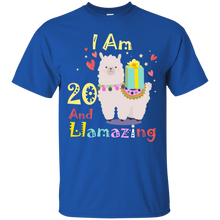 Load image into Gallery viewer, Cute Llamazing Llama Amazing 20th Birthday Shirt KA01 - cute-llamazing-llama-amazing-20th-birthday-shirt-ka01-vivianstorescom-3