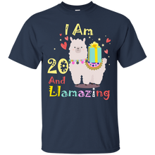 Load image into Gallery viewer, Cute Llamazing Llama Amazing 20th Birthday Shirt KA01 - cute-llamazing-llama-amazing-20th-birthday-shirt-ka01-vivianstorescom-4