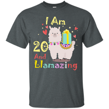 Load image into Gallery viewer, Cute Llamazing Llama Amazing 20th Birthday Shirt KA01 - cute-llamazing-llama-amazing-20th-birthday-shirt-ka01-vivianstorescom-5