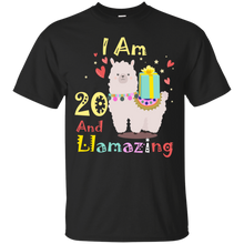 Load image into Gallery viewer, Cute Llamazing Llama Amazing 20th Birthday Shirt KA01 - cute-llamazing-llama-amazing-20th-birthday-shirt-ka01-vivianstorescom